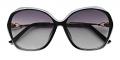 Abigail Discount Prescription Sunglasses Black 